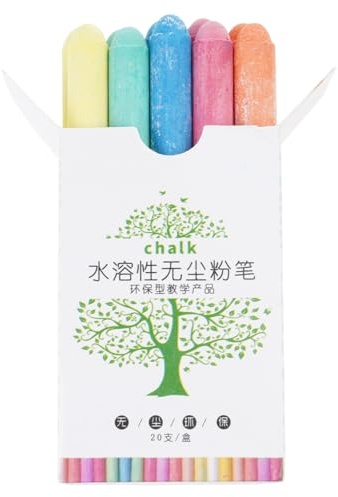 Washable Sidewalk Chalk Jumbos Chalk Outdoor Street Free Water for Blackboards Teacher Children Water Washable Sidewalk Free Jumbos School Supplies