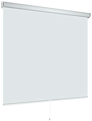 Verdunklungsrollo Springrollo Mittelzugrollo viele Farben und Größen Montage Metall Träger Fenster Rollo Vorhang lichtundurchlässig Raum verdunkelnd Hitzeschutz Sichtschutz (60 x 180 cm, Hellgrau)