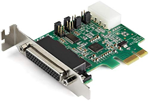 StarTech 4 Port Low Profile PCIe RS232 Karte, 16950 (PEX4S953LP) | 4x DB9, bis 921, 6 Kbit/s, konfigurierbare Stromversorgung, Breakout Kabel, Windows und Linux