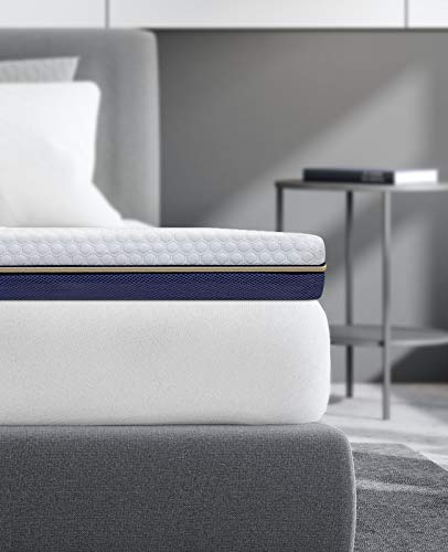 BedStory Topper 90x200cm, 7,5cm Höhe H3&H2 Gel Memory Foam Topper, Öko-TEX Zertifiziert Gelschaum Matratzentopper, Atmungsaktiver Matratzen Topper für Boxspringbett, Hypoallerger Bezug waschbar