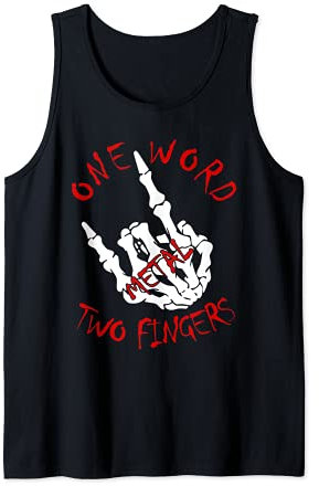 Devil Horns - Heavy Metal Pommesgabel - Rocker Hand 666 Tank Top