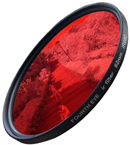 52-82mm IR680 IR720 IR760 IR850 IR950 Infrared Infra-red IR Filter 720nm Fun Artistic Photography Camera Lens Filter(77MM,IR950)
