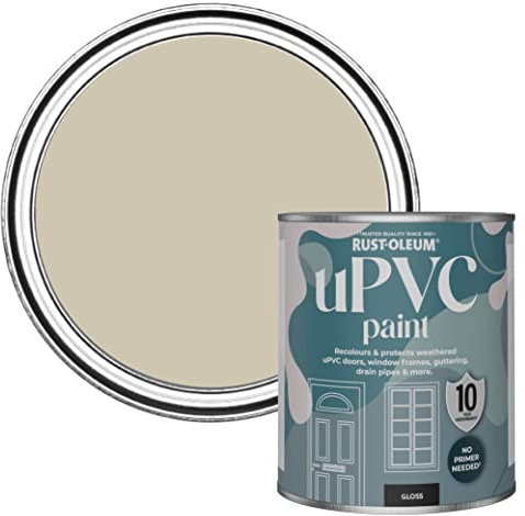 Rust-Oleum Green uPVC Door and Window Paint In Gloss Finish - Silver Sage 750ml
