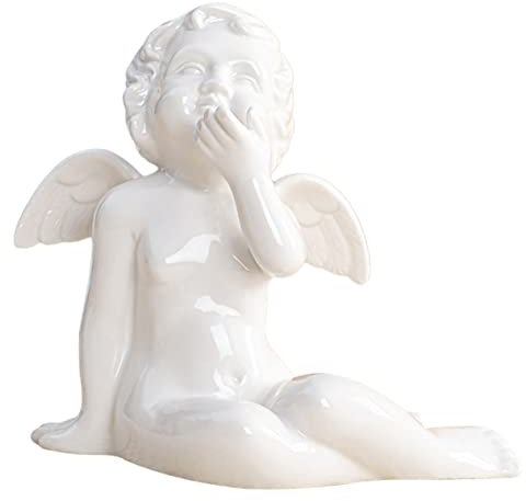 Cabilock Engelfiguren Im Europäischen Stil Engelstatue Keramik Kunstharz Bastelfiguren Hochzeitsengel Dekoration Engel Schmuck