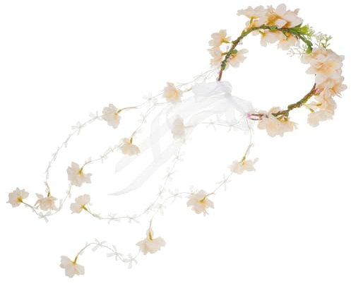 FRCOLOR Blumen-haarreif Für Damen Verstellbare Fairy Krone Mit Kunstblüten Für Hochzeiten Und Partys Haaraccessoire Für Bräute Und Besondere Anlässe