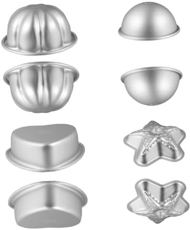 PHENOFICE 4satz Aluminiumlegierung Badebombenform Teiliges Backwerkzeug Für Badezusätze Wiederverwendbar Für Käse Und Mousse Vielseitig Einsetzbar