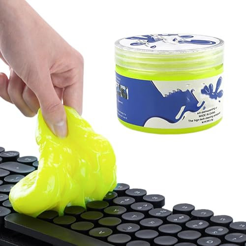Mastic de nettoyage, gel nettoyant pour voiture – Outils de nettoyage de voiture, fournitures de nettoyage de voiture, gel nettoyant – 200 g pour intérieur de voiture, clavier