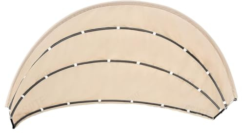 FSJITF Outdoor Furniture 66in Round Daybed Retractable Canopy Replacement Cover,Patio Rattan Wicker Sun Bed Fade Resistant Canopies(Only Canopy Cover)
