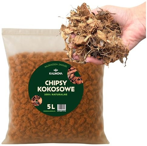 Kokosnussfasern für Blumenpflanzen 5L - Kokoserde für Pflanzen - Kokosfasern für Pflanzen, natürlich - Hochbeeterde, geeignet als Palmenerde, Erde für Zimmerpflanzen