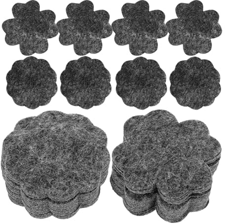 SEWACC 40 Pezzi Feltro Antiperdita per Vasi da Fiori Tappetini Traspiranti per Drenaggio Bonsai Protezione Fondo Pianta Interno ed Esterno Accessori per Vasi con Sottobicchiere per