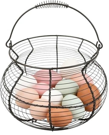 Cesto per la Raccolta delle Uova Scaffale Vintage Per Deposito