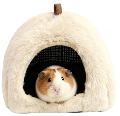 Hamsterbur - Avtagbar vinterstoppning med plyschsäng | Hamsterhus för att, vila, | För Balkong Klassrumslägenhet Vardagsrum Ekorre Gerbil