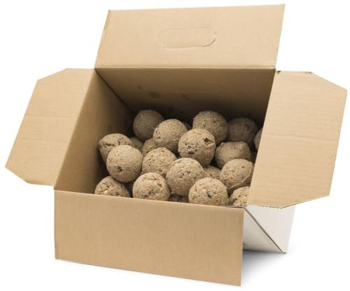 Gifts4Nature Meisenknödel ohne Netz 50 Stück - Maisenknoedel à 80g - Vogelfutter Wildvögel Ganzjährig - Wildvogelfutter - Fettfutter für Wildvögel