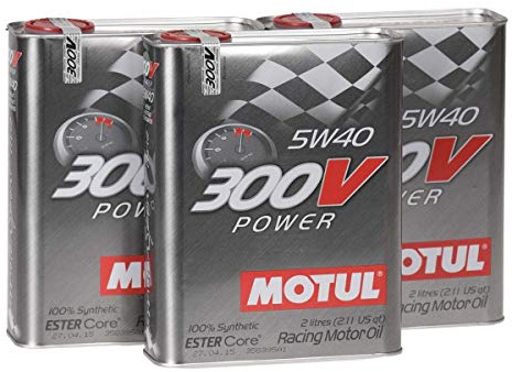 Motul Motor Oil Turnier 104242 300V Power 5W-40, Pack 6 Liter (Metallic)