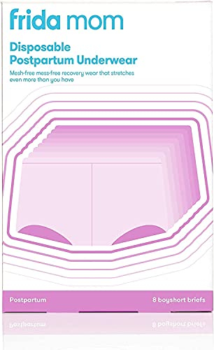 FridaBaby Disposable High Waist C-Section Postpartum Underwear | Super Soft, Stretchy, Breathable, Wicking, Latex-Free, Regular (8 Count)