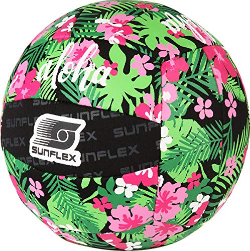 Sunflex Neopren Zubehör Beach und Funball Tropical Flower Größe 3 | Volleyball weich und leicht für den Strand und das Wasser | extrem robust und für Jede Altersgruppe…