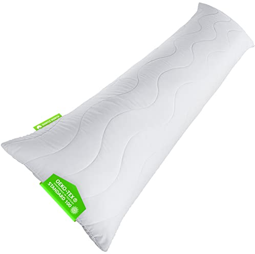 Gentle North Hochwertiges Seitenschläferkissen 40 x 145 cm – Langes Kissen für Seitenschläfer – Körperkissen für Erwachsene mit Mikrofaserfüllung 40 x 145 cm lang – –kotex – Waschbares Schlafkissen