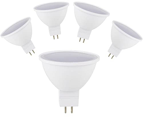 OUKAIDE Set di 5 lampadine LED MR16 GU5.3 7 W bianco caldo 3000 K MR16 proiettore 70 W equivalente, riflettore faretto LED GU5.3 MR16 700LM AC 85-265 V non dimmerabile