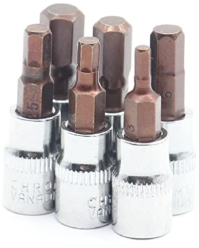 1 chiave a cricchetto da 1/4 di pollice, chiavi, set di punte, strumento meccanico con punte incrociate per riparazione auto cacciaviti Torx PZ3