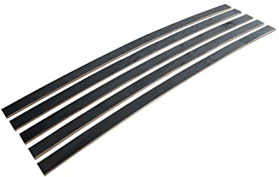 Coemo 5 STK Federholzleisten Anthrazit Ersatzleisten für Lattenrost im Set: 680x35x8 mm