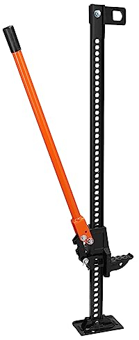 VEVOR High Lift Farm Jack, 48 Utility Farm Jack, 7000 lbs Capacity Ratcheting Off Road Utility Jack, Heavy-Duty Farm Jack for Tractor, Truck, SUV, Bumper Lift, Orange