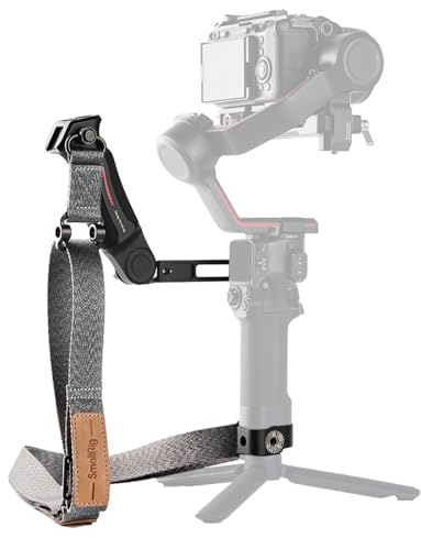 SMALLRIG Adjustable Sling Handgrip Gimbal Sling Handle w/Shoulder Strap for DJI RS 4/ RS 4 Pro/RS 3/ RS 3 Pro/RS 2 Stabilizer, Ergonomic Grip for Low Angle Shots - 4383B