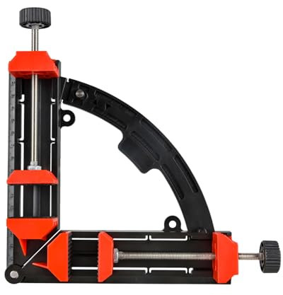 NS Juvyig Morsetto ad angolo retto, morsetti angolari mobili multiangolari, morsetti regolabili da 30 a 90 gradi per la lavorazione del legno (nero)