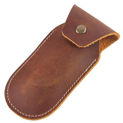 Taschenmesserscheide, handgefertigtes Messerholster, horizontale Lederscheide für Gürtel, EDC Pocket Organizer für Herren