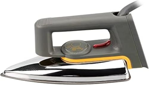 Household Classic Dry Iron For Clothes, 1600W, Stainless Steel Soleplate, Steam Boost, Precision Tip, Auto-Off, No Water And No Steam Iron