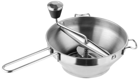 Alipis Presse-purée Manuel Acier Inoxydable Avec Disques Polyvalents Pour Confiture Purée De Légumes Et Alimentation Bol Antidérapant Et Facile à Nettoyer