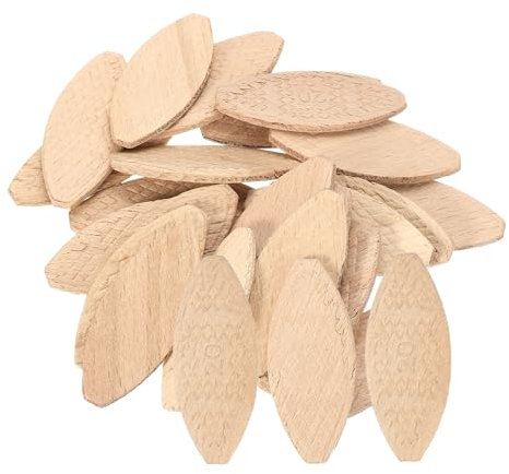 sourcing map 50Pcs Wood Joiner Biscuits, 57x24x3.8mm Woodworking Biscuits, Wood Board Docking Tool Joiner Accessories for Carpenters and DIY Projects