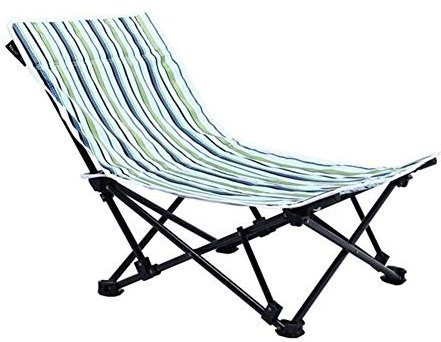 HZHXIFUFA Klappbarer Campingstuhl für Erwachsene, tragbarer Outdoor-Klappstuhl, Streifen, leichte Campingstühle, Verstellbarer Liegestuhl, Strandstuhl zum Angeln, Wandern, Garten