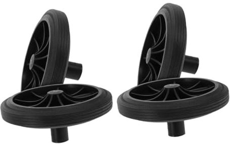 Levemolo 4pièces Lot de Roues De Rechange pour Poubelle Extérieure Remplacement Facile Et Pratique pour Optimiser La Collecte des Déchets