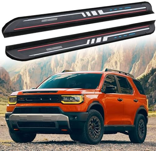 Lot de 2 pédales fixes pour marchepied latéral avec barre Nerf pour Honda Passport 2026.