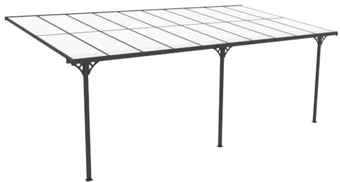 WESTMANN Alu Terrassenüberdachung Bruce 617 270 cm Schwarz Aluminium