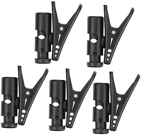 NUOBESTY 5piezas Clip para Auriculares De Cable Organizador De Cable De Auriculares Accesorio para Micrófono Negro para Uso Coche o Oficina