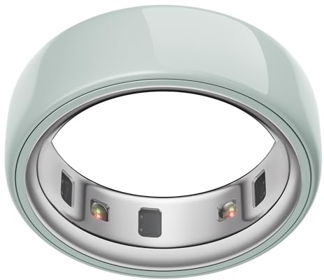 Oura Ring 4 Ceramic – Tide – Größe 8 – Smart Ring – Bestimme Deine Größe vor dem Kauf | Schlaf, Aktivität, Frauengesundheit, KI-Berater, bis zu 8 Tage Akkulaufzeit, Größe vor dem Kauf, Android & iOS kompatibel