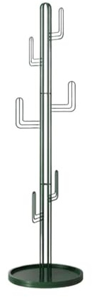 LJHFG63KUYT Autoportante Appendiabiti indipendente con base rotonda stabile a forma di cactus for vestiti, cappelli, borse per ufficio(Green)