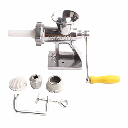 Nikou Picadora manual de carne, picadora de carne de manivela, máquina de molienda de verduras de cocina, 1 unidad, diseño compacto, fácil de usar, ideal para cocinar en casa