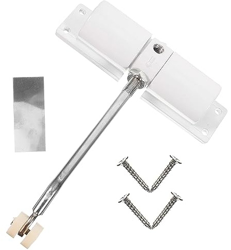 ORFOFE Ferme Porte à Ressort pour Porte Intérieure Fermeture Automatique Réglable Installation avec Vis Incluse Adapté pour Gauche et Droite Coque Métallique Résistante Température Blanc