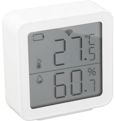 Yctze Rilevatore di Temperatura e umidità WiFi per Uso Interno, Sensore Igrometro Elettronico con modalità Multiple e Report in Tempo Reale
