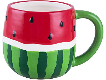 Coffee Mug,Watermelon Ceramic Coffe Mug Teacup Milk Cup Oatmeal Cup