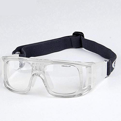 Uteruik Sportbrille - Basketball Soccer Eyewear Schutzbrille für Erwachsene, Weiß
