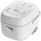 Toshiba Mini Rice Cooker, 3 Cups Uncooked Small Rice Cooker, Steamer & Warmer, With Fuzzy Logic And One-Touch Cooking, 24 Hour Delay Timer And Auto Keep Warm Feature, White