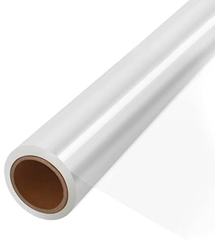 45CM x 30M Klare Cellophan Rolle - 3 Mil Dicke Zellophan Transparent, Klare Cellophan-Taschen, Klares Verpackungspapier für Blumen Geschenkkörbe Wrap