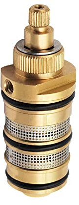 2/3/4/5 Voies Mitigeur Douche Laiton Amélioré Robinets Thermostatiques G1/2 Filetage Inverseur Contrôle Cabine Mitigeur, Cartouche Laiton, Double Poignée épaissie (Noyau Soupape)