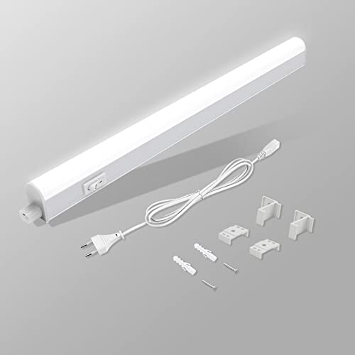 BOYIR LED Sottopensile Cucina con Interruttore 9W 58.5cm 900lm Luce LED Sottopensile Bianco Naturale 4000K Lampada Sottopensile Super Luminoso per Cucina Camera da Letto Bagno Libreria