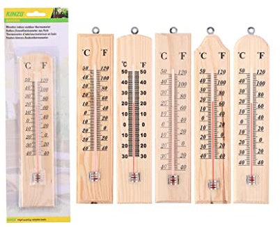 Holzthermometer – Innen Außen – 25 cm – Riesig – 623