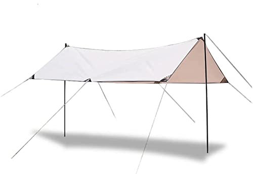 Zeltplanen Leichtes Campingzelt 3 * 4 M，Tragbare wasserdichte Überdachung mit Tragetasche，Großer Raum Mehrzweck-Rucksack-Strandzelt Geräumig