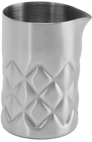 Shaker per Cocktail, Brocca Per Cocktail in Metallo, Bicchiere da Cocktail Martini in Acciaio Inossidabile, Brocca da Bar con Design a Griglia, Bicchiere da Cocktail, Shaker Senza Cuciture, Bicchier